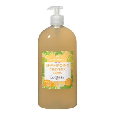 SHAMPOING CHEVEUX GRAS CERTIFIÉ BIO*