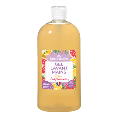 GEL LAVANT MAINS CITRON PAMPLEMOUSSE CERTIFIÉ BIO*
