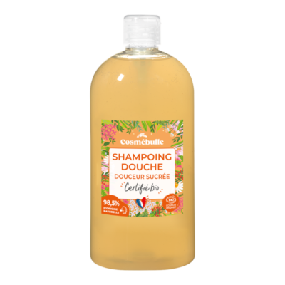SHAMPOING/DOUCHE 2 EN 1 DOUCEUR SUCRÉE CERTIFIÉ BIO*