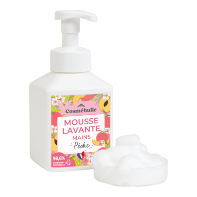 MOUSSE LAVANTE PÊCHE CERTIFIÉE BIO*